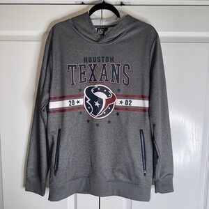 Houston Texans Hoodie Mens Large Gray Team Apparel NFL Football Sports Pullover